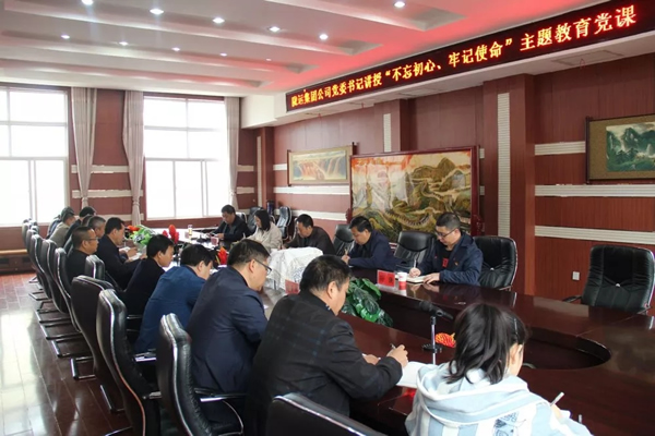 隴運(yùn)集團(tuán)公司召開“不忘初心、牢記使命”主題教育專題黨課